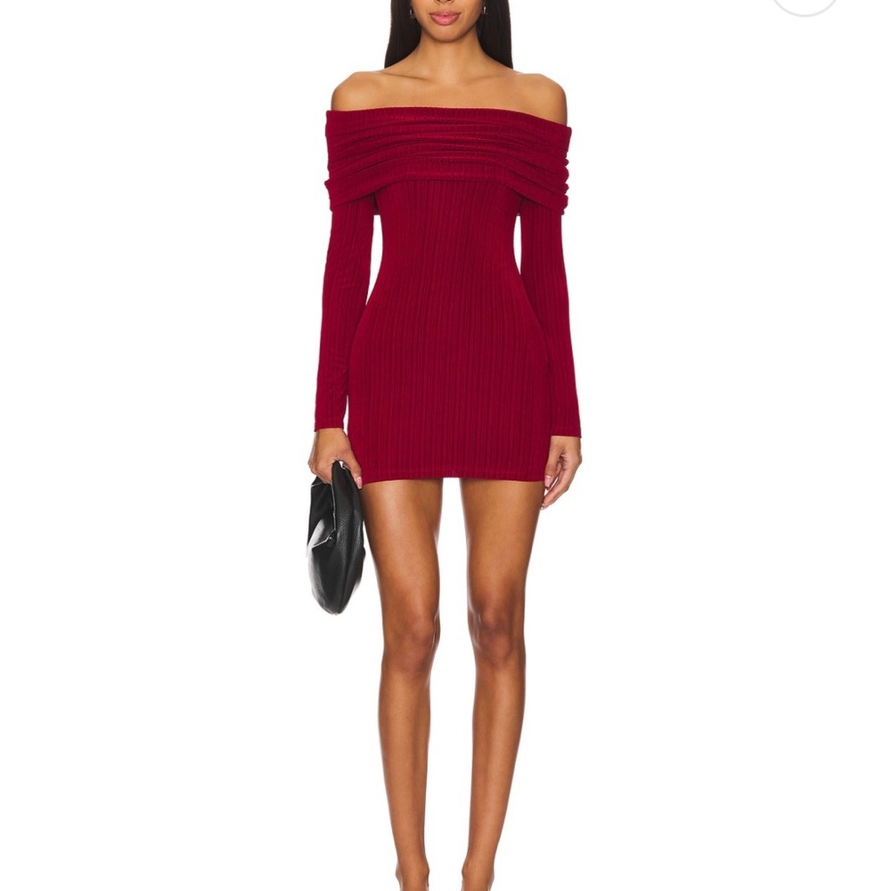Superdown Megan Mini Dress Burgundy